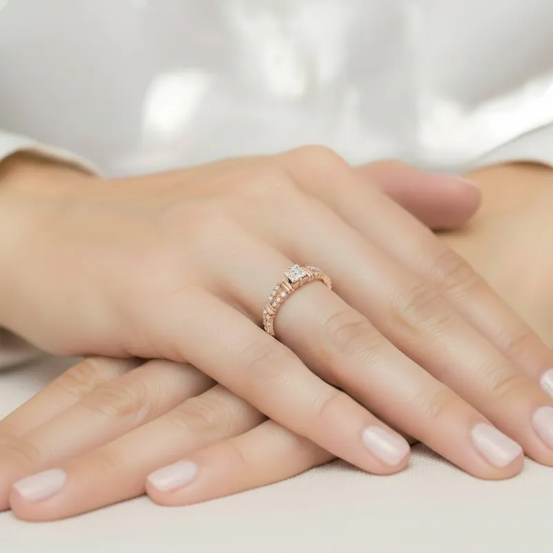 LAB diamantov&yacute; z&aacute;snubn&yacute; prsteň s diamantom princess