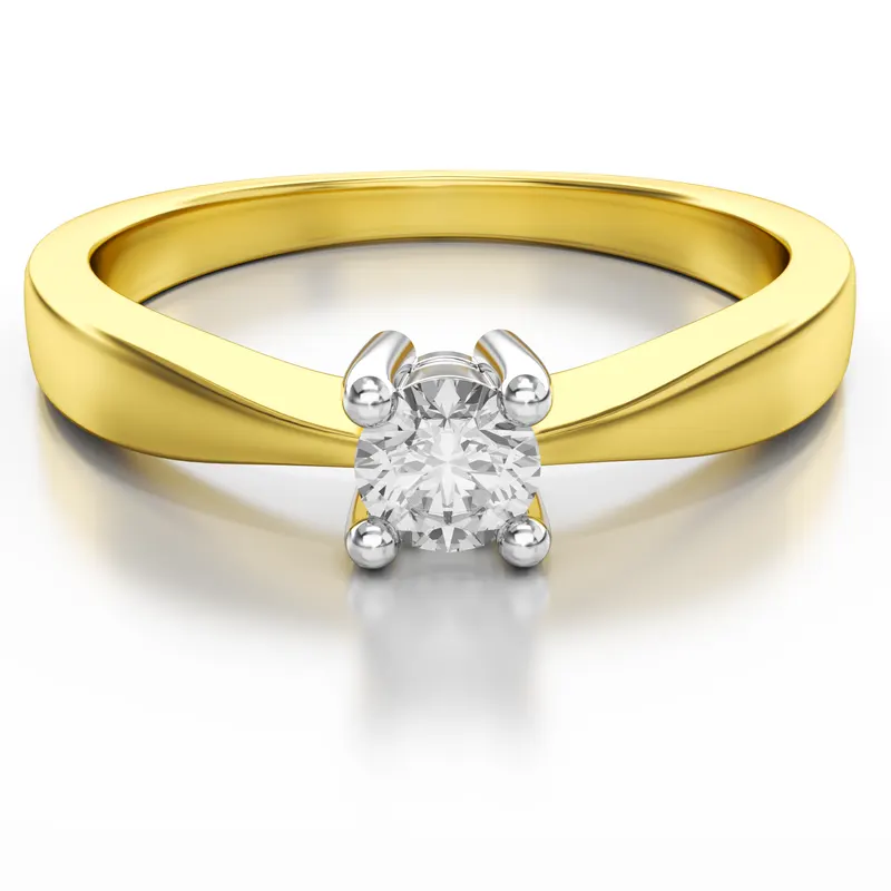 Diamantov&yacute; z&aacute;snubn&yacute; prsteň Paramount z kolekcie Dream rings zo žlt&eacute;ho zlata s diamantom 0,10ct, 14k