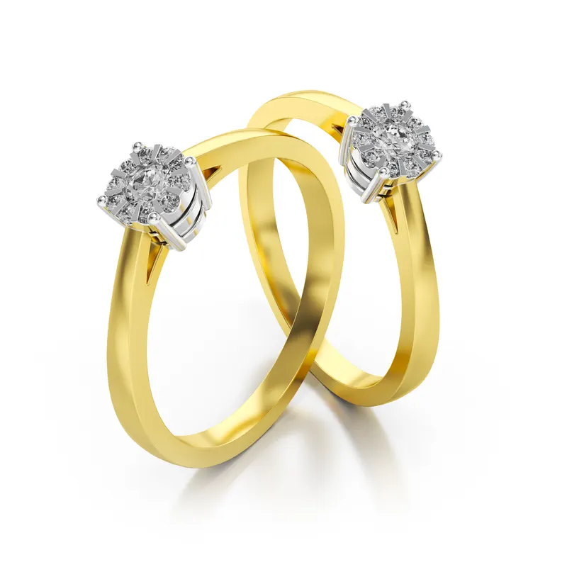 Diamantový zásnubný prsteň Mirage z kolekcie Dream rings zo žltého zlata s diamantom 0,09ct, 14k