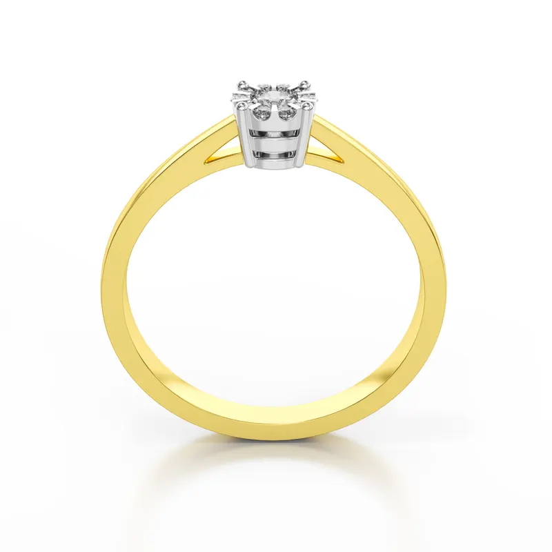 Diamantový zásnubný prsteň Mirage z kolekcie Dream rings zo žltého zlata s diamantom 0,09ct, 14k
