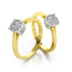 Diamantový zásnubný prsteň Solara z kolekcie Dream rings zo žltého zlata s diamantom 0,14ct, 14k