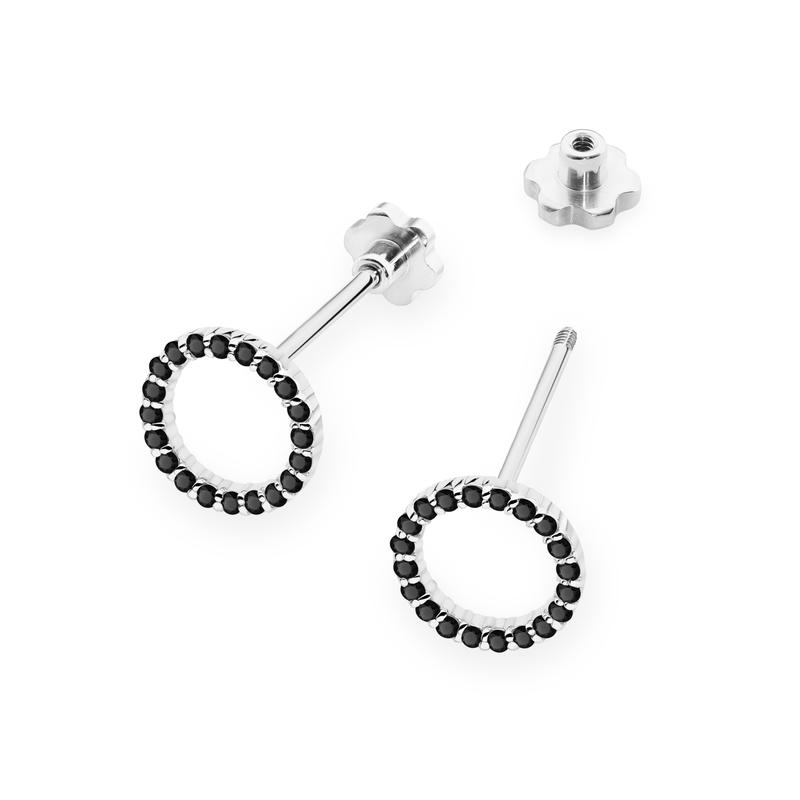 Diamantové náušnice Black Midnight s čiernymi diamantami